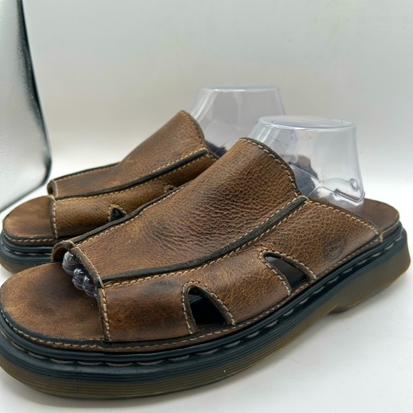 Rare Vintage 90's Dr. Martens Platform Slides
Brown Leather Sandals Size 12 Y2K - Picture 8 of 15